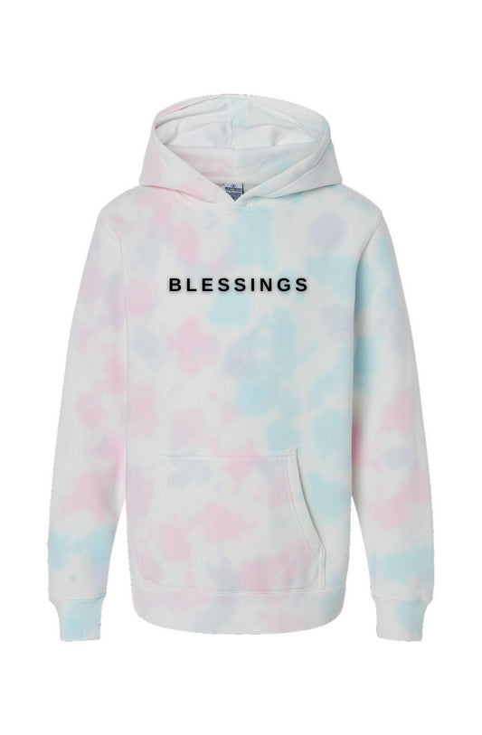 Youth Cotton Candy Tie Dye Hoodie